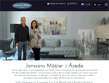 Tablet Screenshot of jonssons-mobler.se
